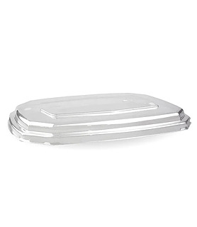 BioPak Takeaway Lid octagonal 600 & 950ml RPET (400) CLEARANCE