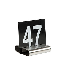Stainless Steel B Shape Table Number Holder