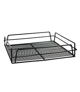 Black Glass Basket 350 x 350 x 75mm