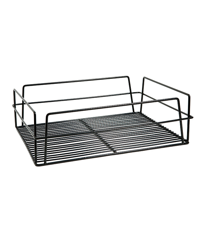 Black Glass Basket 430 x 350 x 130mm