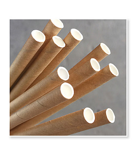 Kraft Regular Paper Straw 2500 Per Ctn