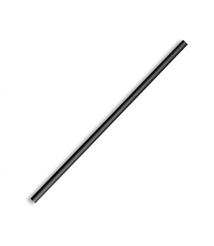 Black Regular Paper Straw 2500 Per Ctn