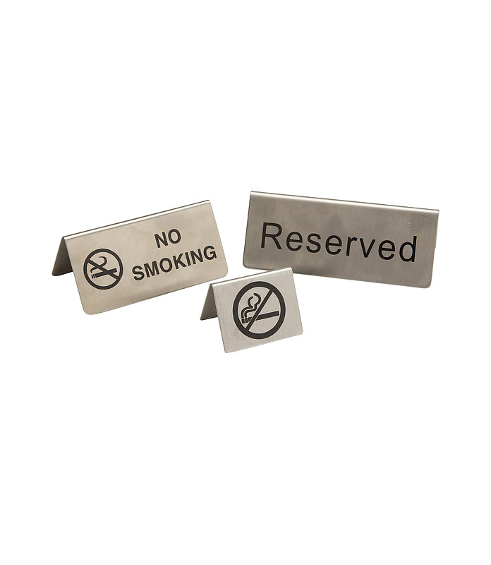 Stainless Steel No Smoking Sign