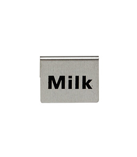 Stainless Steel Milk Buffet Sign