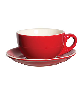 Lulu Cappuccino Cup Red 220ml