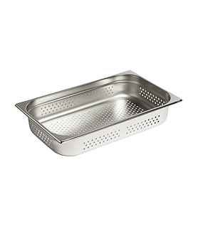 Stainless Steel Steam Pan Perforated 1/1 x 20mm Deep