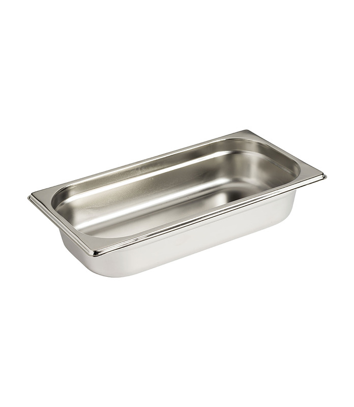 Stainless Steel Steam Pan 1/3 x 65mm Deep