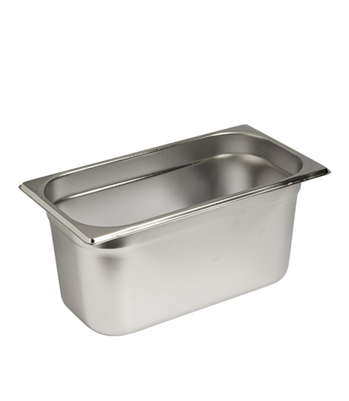 Stainless Steel Steam Pan 1/4 x 100mm Deep