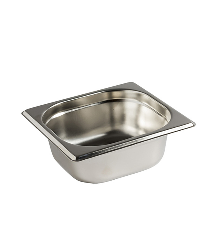 Stainless Steel Steam Pan 1/6 x 65mm Deep