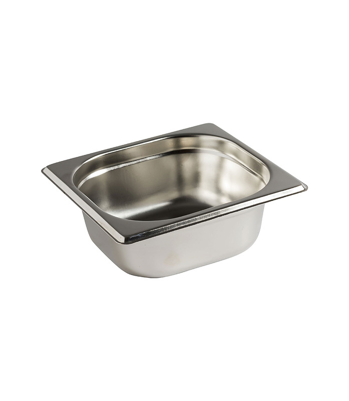 Stainless Steel Steam Pan 1/6 x 100mm Deep