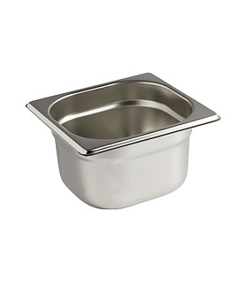 Stainless Steel Steam Pan 1/6 x 150mm Deep