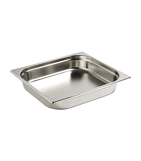 Stainless Steel Steam Pan 2/3 x 65mm Deep