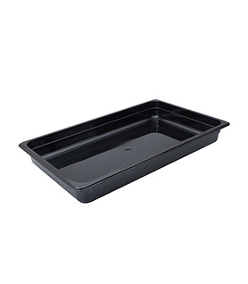 Polycarbonate Food Pan Black 1/1 x 65mm Deep