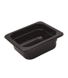 Polycarbonate Food Pan Black 1/6 x 100mm Deep