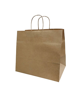 Kraft Paper Bag Medium 305 x 300mm 250 Per Ctn