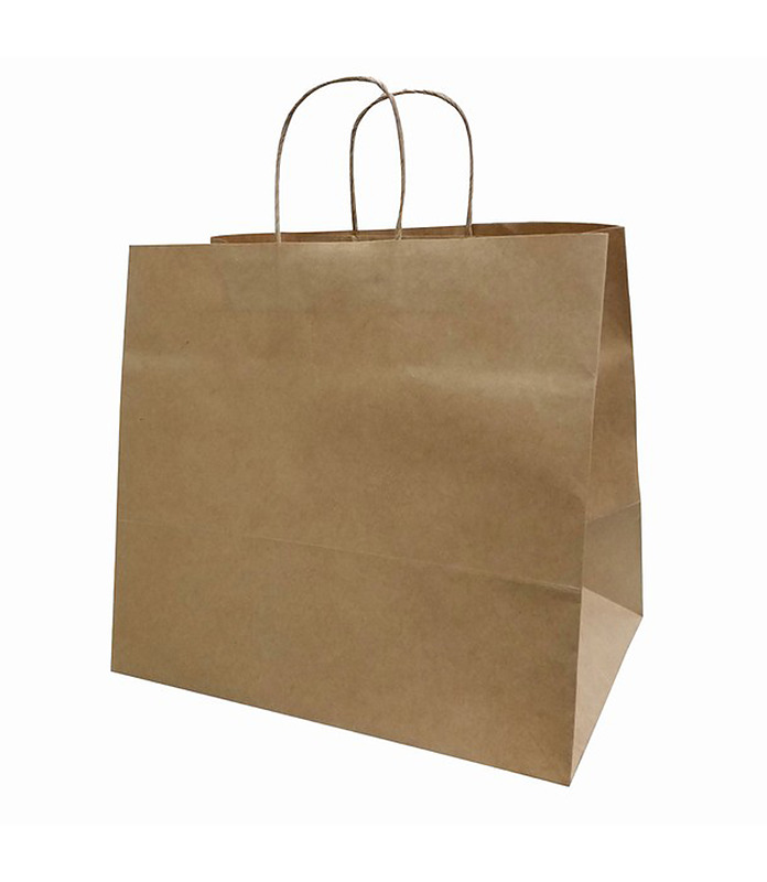 Kraft Bag Paper Large 370 x 355mm 150 Per Ctn