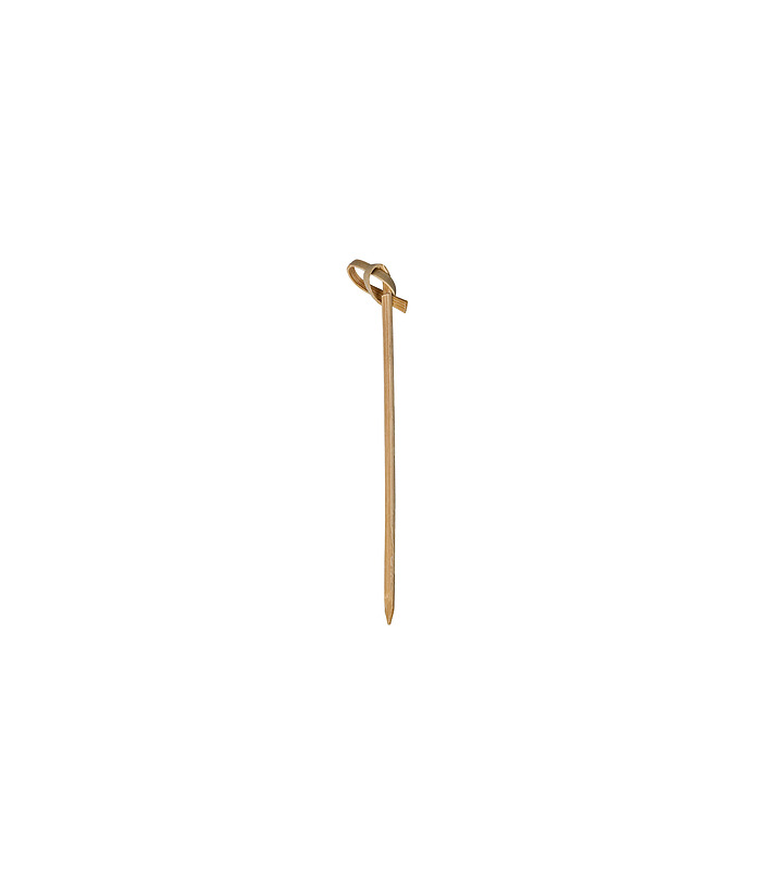 Bamboo Skewer Looped 100mm 100 Per Pack