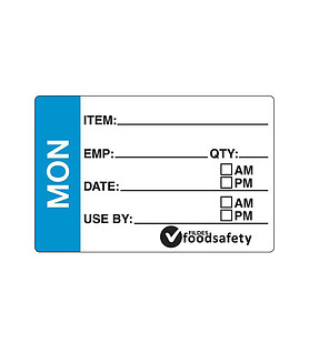 Day Spots Prep Removable Monday 49 x 75mm 250 Per Roll