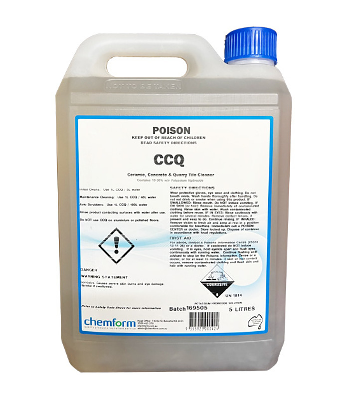 Chemform CCQ Tile Cleaner 5L (2) SOLD BY THE CARTON (Dangerous Goods)