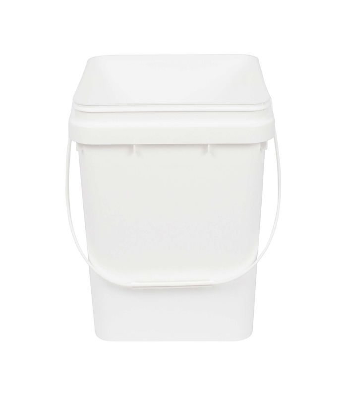 10L Square Pail White