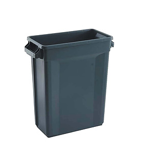 Trust Svelte Slimline Rectangular Bin Grey 87L