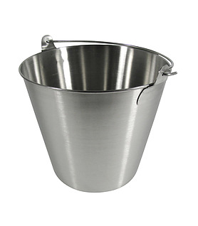 Heavy Duty Bucket Stainless Steel 0.7mm Gauge 12L