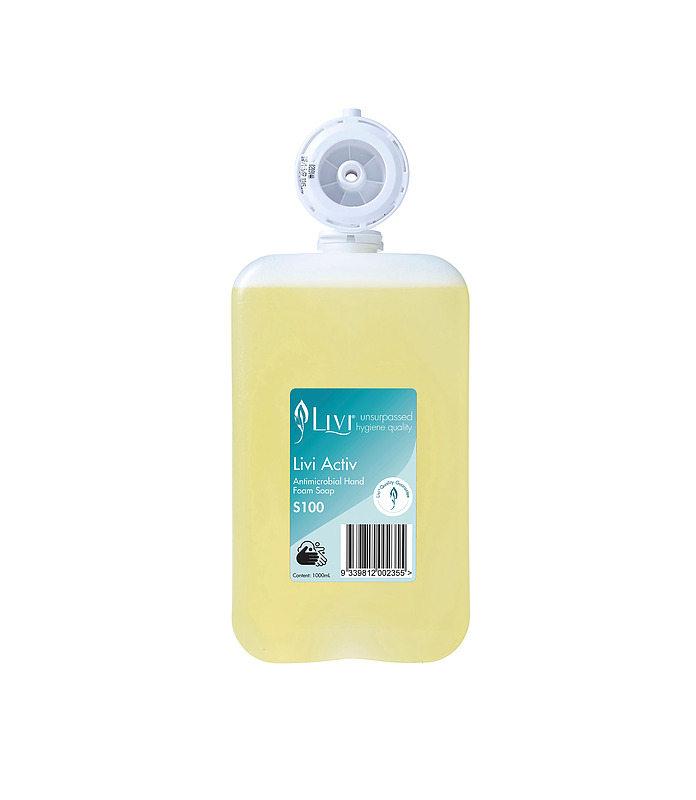 Livi Activ Antimicrobial Foam Soap 1L 6 Per Ctn