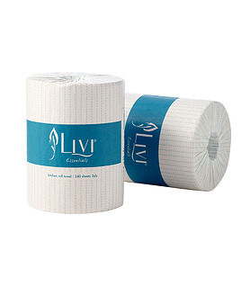 Livi Essentials Kitchen Towel 2ply 240 Sheets 12 Per Ctn