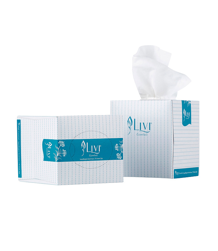 Livi Essentials Facial Tissue Cube 2ply 24 Per Ctn