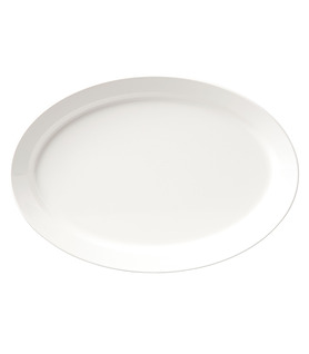 Melamine Oval Platter White 500 x 350mm