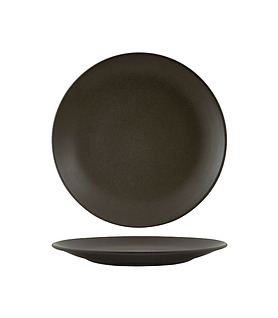 Zuma Coupe Plate Round Charcoal 225mm