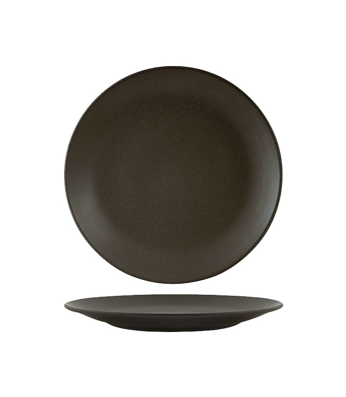 Zuma Coupe Plate Round Charcoal 225mm