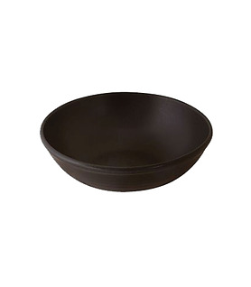 Zuma Round Bowl Charcoal 195mm