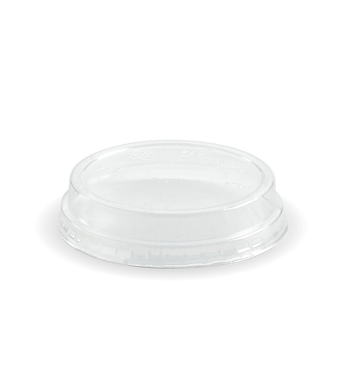 BioPak Flat Lid No Hole 60-280ml Cups 2000 Per Ctn