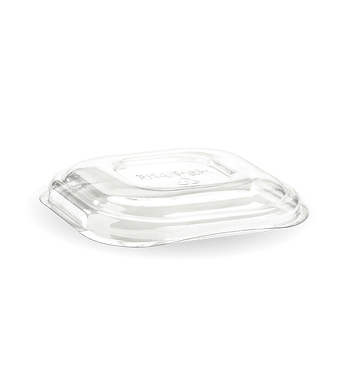 BioCane Takeaway Square Base Lid Clear 600 Per Ctn