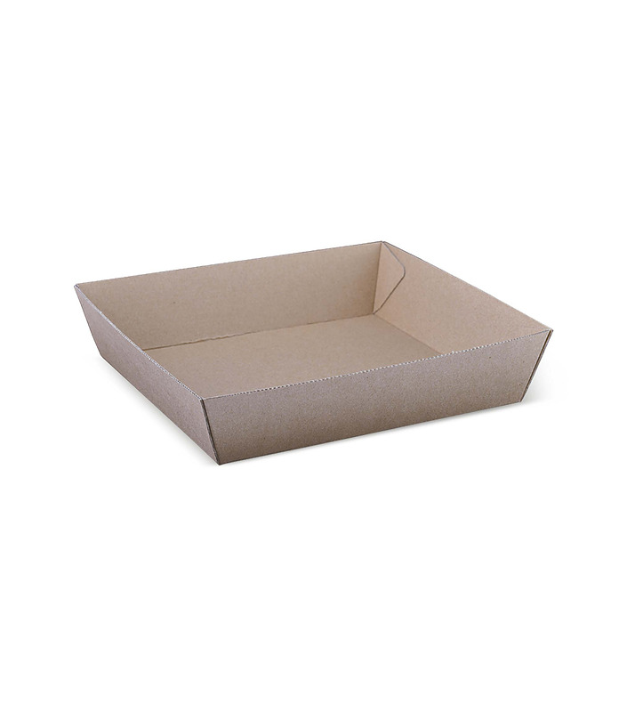 BetaBoard Kraft Food Tray #2 200 x 200 x 45mm (240)