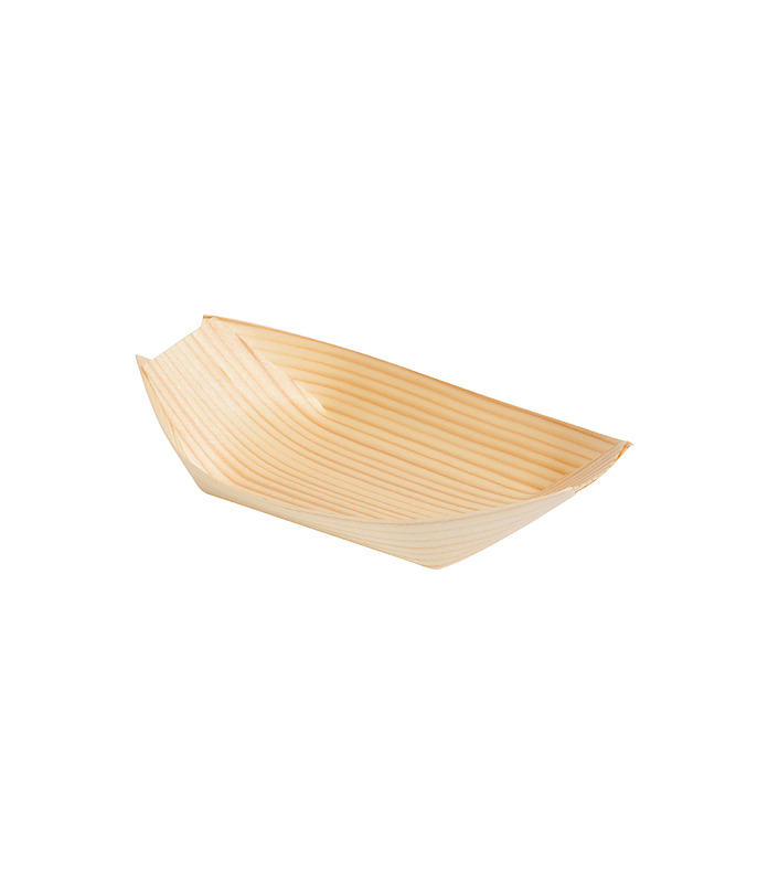 Oval Boat Biowood 60 x 45mm 50 Per Pack