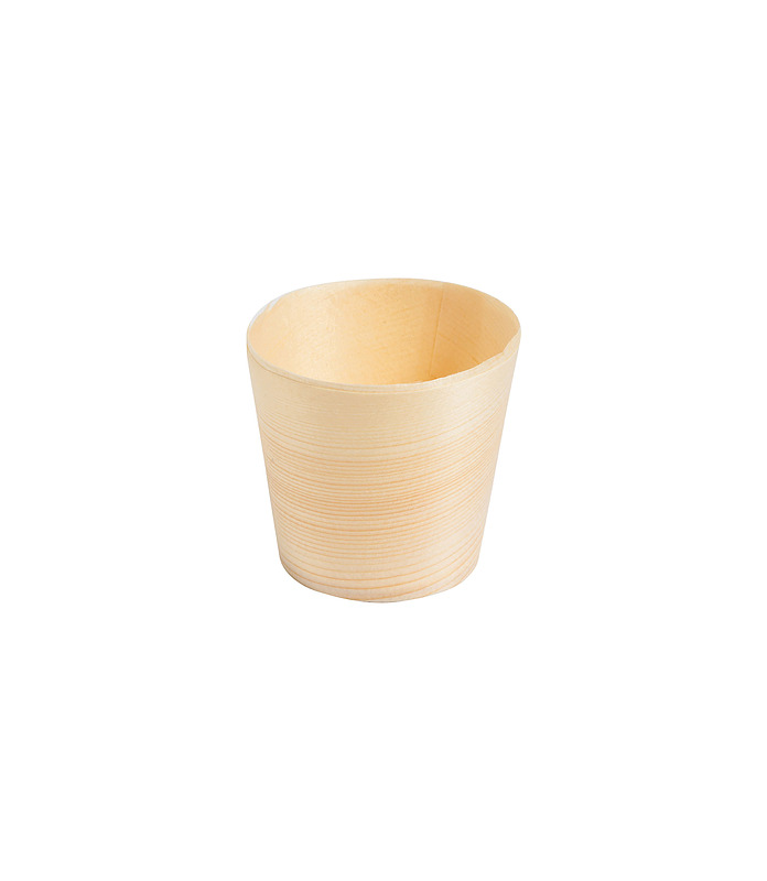 Cup Biowood 45 x 45mm 50 Per Pack