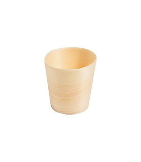 Cup Biowood 60 x 55mm 50 Per Pack