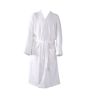 Bath Robe White Terry Towelling Kimono