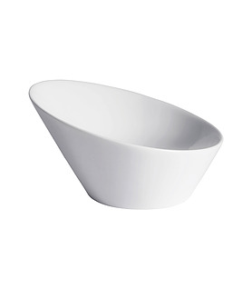 Host Classic White Oval Sloping Bowl 203 x 185mm