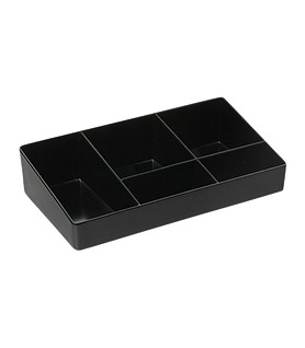 Sachet Holder 5 Compartment Black