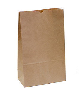 Paper Bag Brown 235 X 125 X 80mm 500 Per Ctn