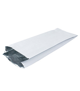 White Paper Kebab Bag Foil Lined 250 Per Ctn