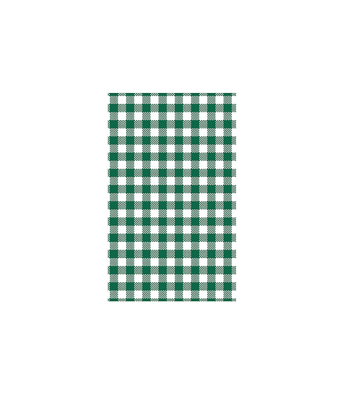 Greaseproof Moda Gingham Green 190 x 310mm 200/Pkt (10)