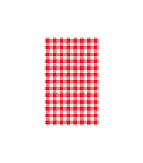 Greaseproof Paper Gingham Red Check 200 Per Ctn