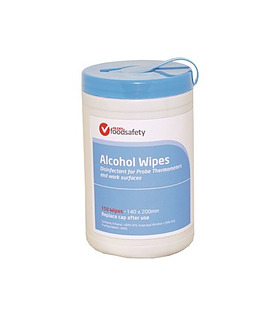 Alcohol Wipes 140 x 200mm 150 Per Tub