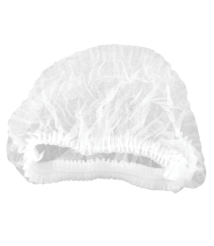 Hair Net Crimped White 100 Per Ctn