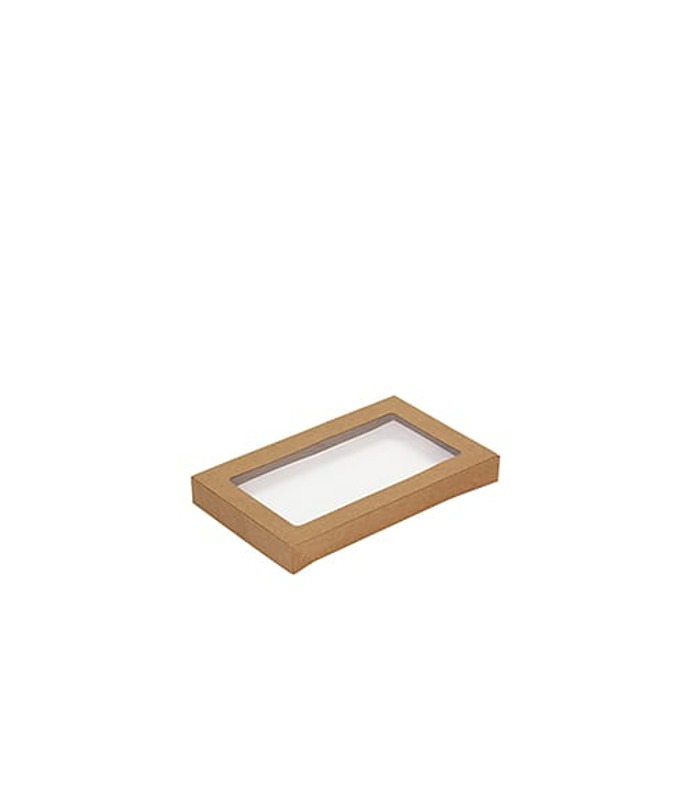 Catering Lid Kraft #1 With Window 100 Per Ctn