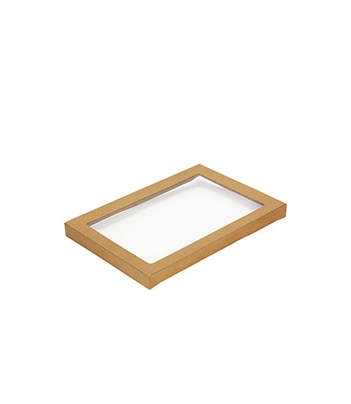 Catering Lid Kraft #2 With Window 100 Per Ctn